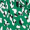 Vestido midi com estampado abstrato verde
