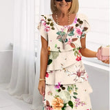 Camila – Vestido Elegante Fluido com Folhos
